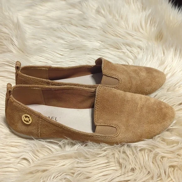 Michael Kors MK Merritt Slip on Luggage Shoes Flats Loafers Size 7.5 M - Picture 2 of 9